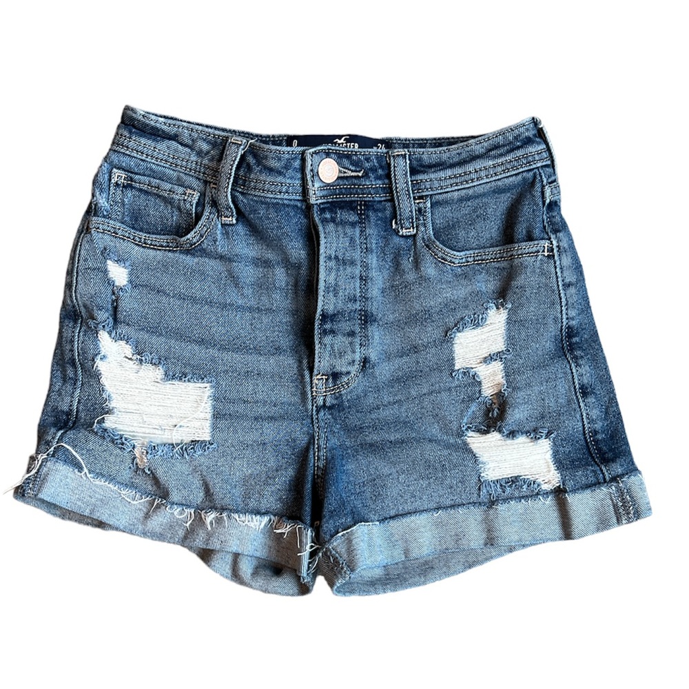 Hollister distressed denim shorts